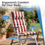  Ensemble de coussins de chaise de patio à haut dossier de 2, 47 x 21 x 2,4 po-1318875299