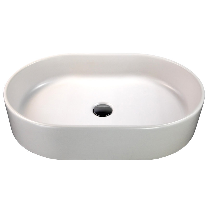 Regatta 23.75'' L Bathroom Sink, Matte White