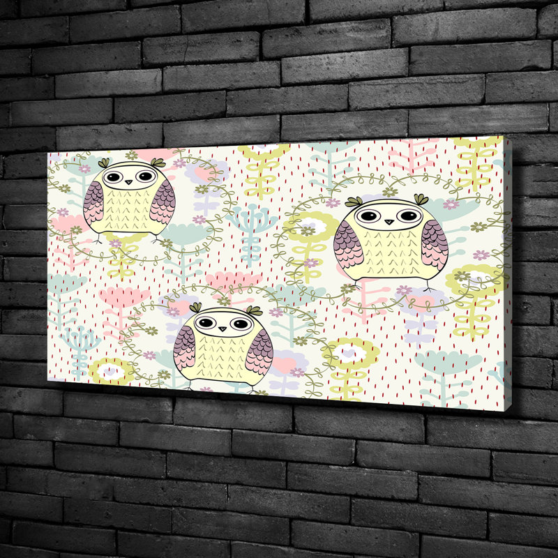 Owls - No Frame Print on Canvas