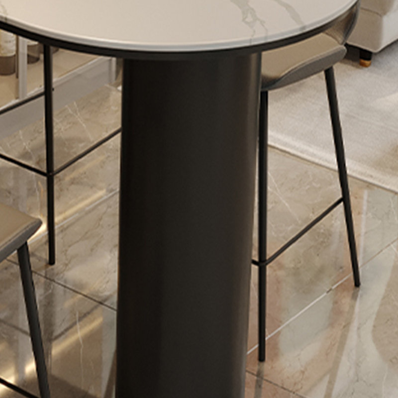Comptoir de bar léger et luxueux, H 39,3 po x L 78,7 po x l 21,6 po, Noir
