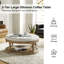 Deoïus 90.2cm Wide Transitional Tufted Round Cocktail Footstool with Storage-258589577