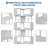Corner Bookshelf, 62.6" Tall Metal Wooden Bookcase, Modern Freestanding Corner Shelf with Baffle, 6 Tiers l-Shaped Display Rack Storage Organizer for Home Office, Living Room-1043578462
