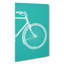 Bicycle Abstract No.2 Teal - Wrapped Canvas-61885962