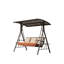 Balancelle de patio Kingston avec auvent réglable et coussins Sunbrella
