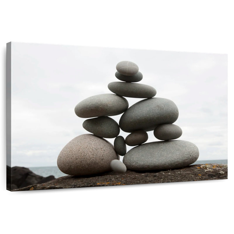 Kerrick Balanced Stone Stack, 30" H x 45" W