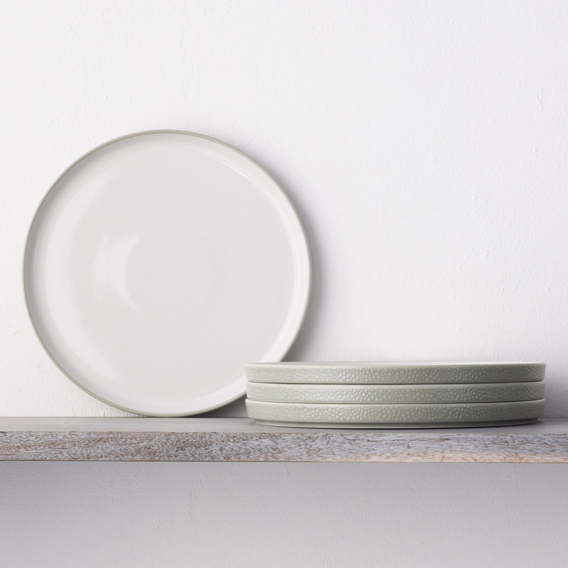 Noritake Colortex Stone Stax Dinner Plates, 9-3/4", Sage