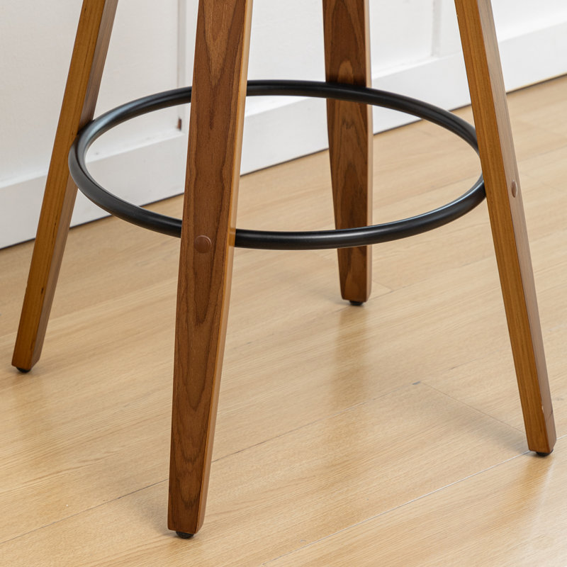 Tabouret de bar Valerie, Noir, Tabouret de comptoir (siège d'une hauteur de 25 p