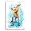 Art mural en verre rouge «Paw Prints Shake It Off» par Lindsay Kivi-24730629
