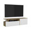Meuble télé 60 po, 2 portes, 4 tablettes