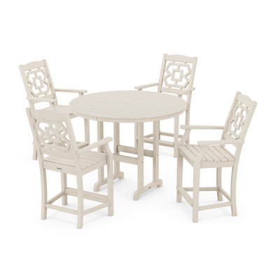 Chinoiserie 4 - Person Patio Dining Set with Round Table