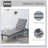 Outsunny Chaise Lounge Chair for Outdoor, Patio Recliner with 4-Position Adjustable Backrest-1174567383