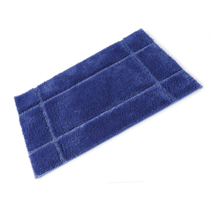 Microfibre Non-Slip Bath Rug, Royal blue