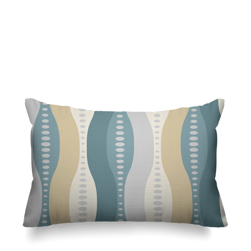 Housse et insert de coussin d'extérieur rectangulaire Jafa, Sarcelle
