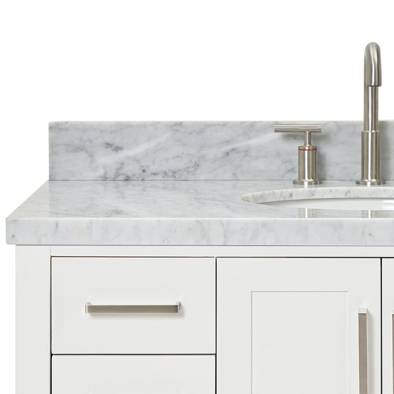 Magnolia Bath Vanity Oval Basin S043SCWOV, White