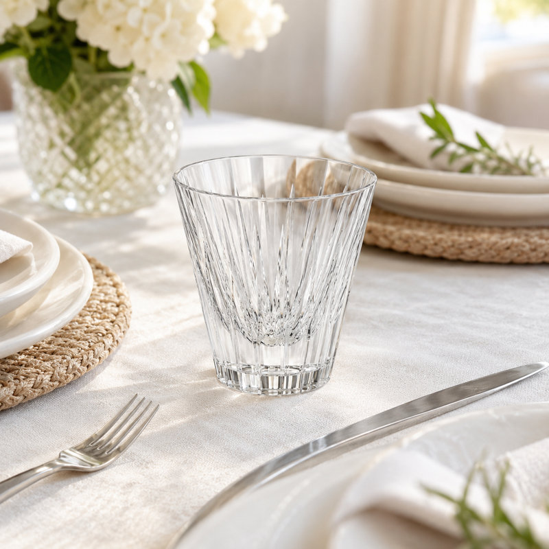 10 oz Verre à facettes en cristal