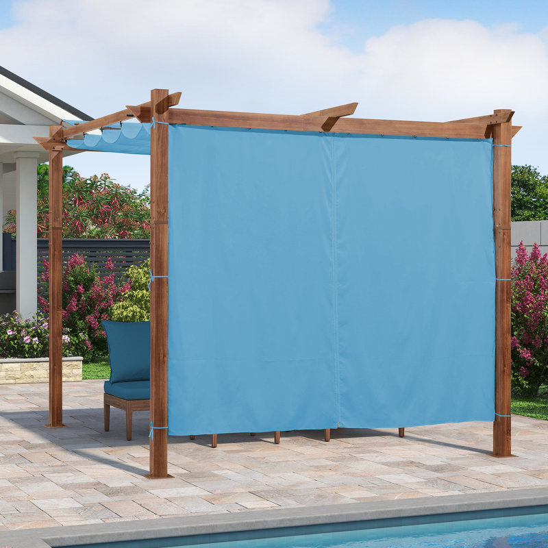 Écran de remplacement pour pergola rétractable mauve, H 82 po x l 49 po, Bleu