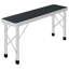 Zarmayr Rectangular Wood Metal Folding Outdoor Camping Table , 90cm cm W 60cm cm D-96425678