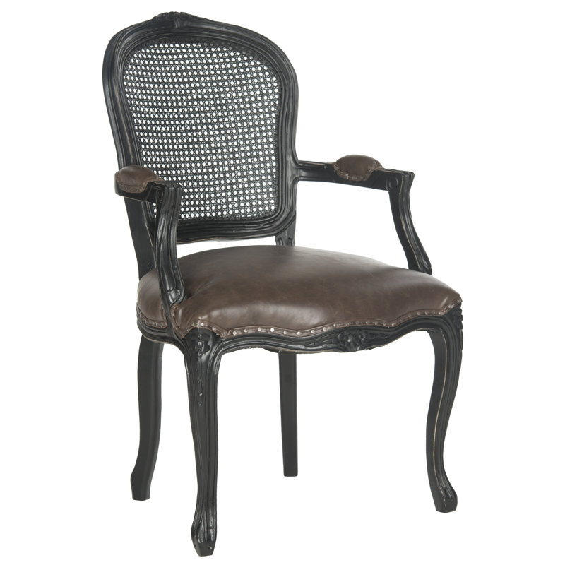 Fauteuil Mckenna, Brown Faux Leather