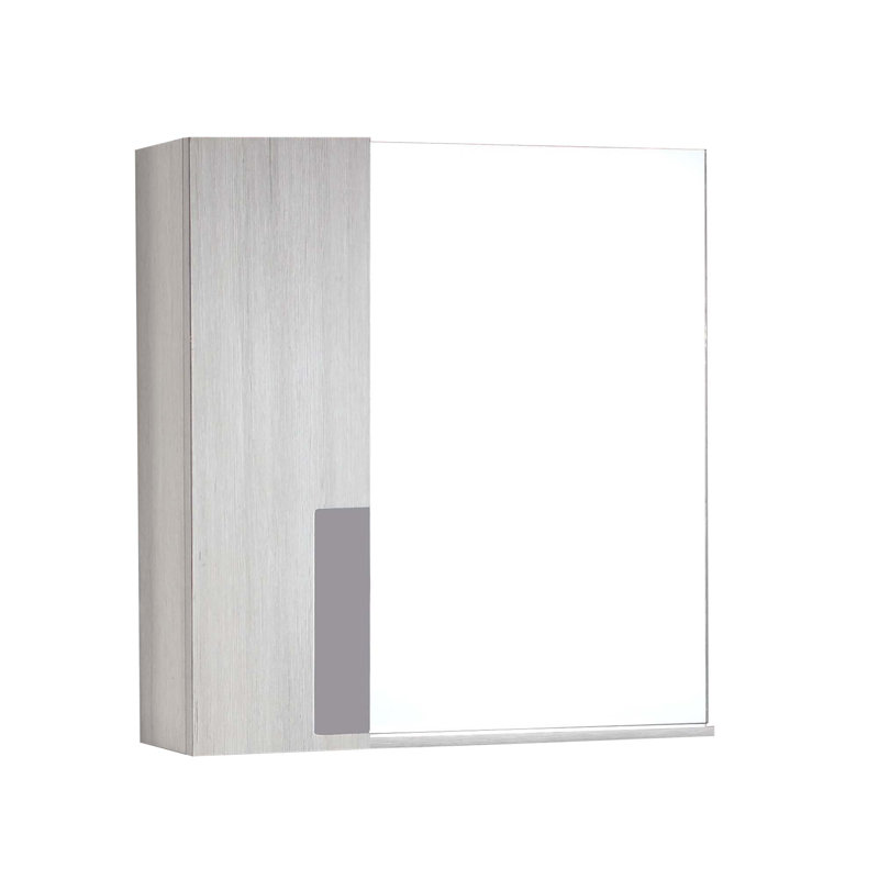 Miroir avec armoires à pharmacie avec tablettes, null