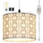 Luminaire suspendu tambour 1 lumière Donjae