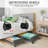 Under Bed Storage With Wheels, 2Pack Under Bed Storage Containers, Underbed Shoe Storage Organizer, Rolling Under Bed Metal Drawers For Clothes, Blankets(30.71 X 16.93 X 6.69 In)