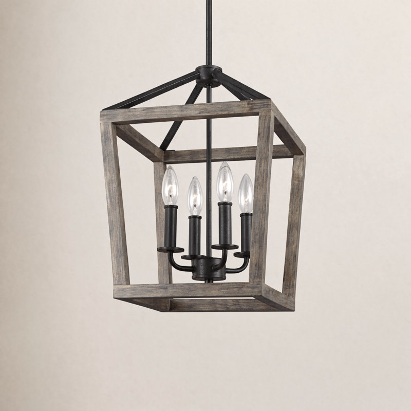 Lustre 4 lumières Icare, H 84,25 po x l 18 po x P 18 po