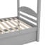 Lit simple en L avec lit gigogne