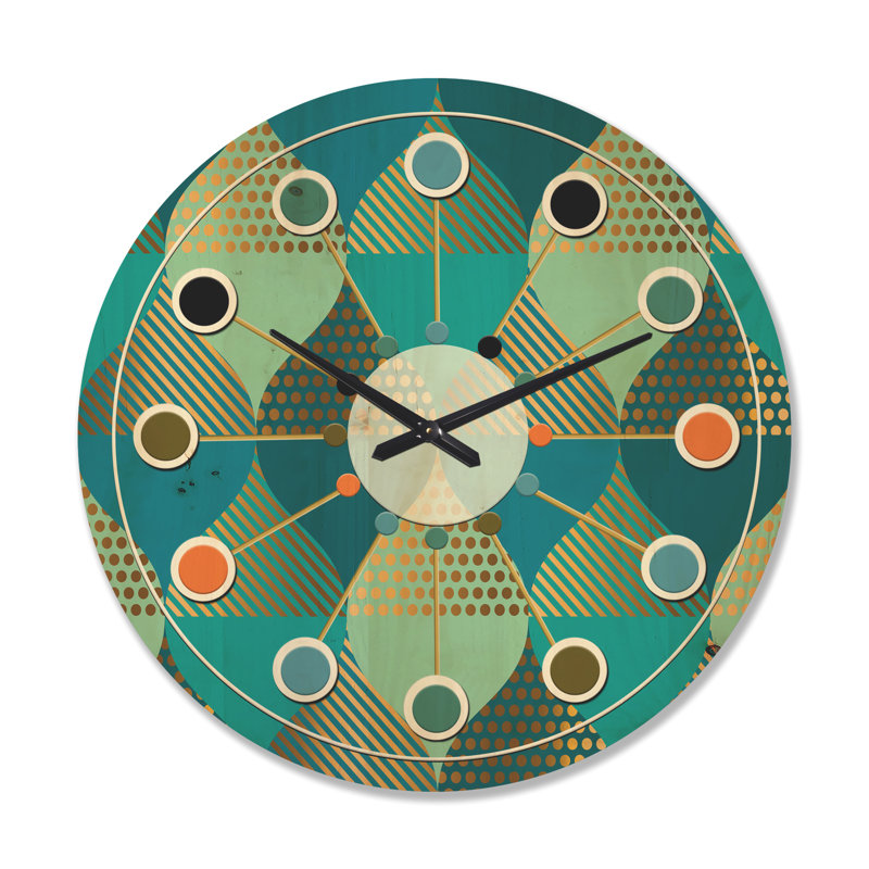 Horloge murale de luxe Mid-Century, Grand