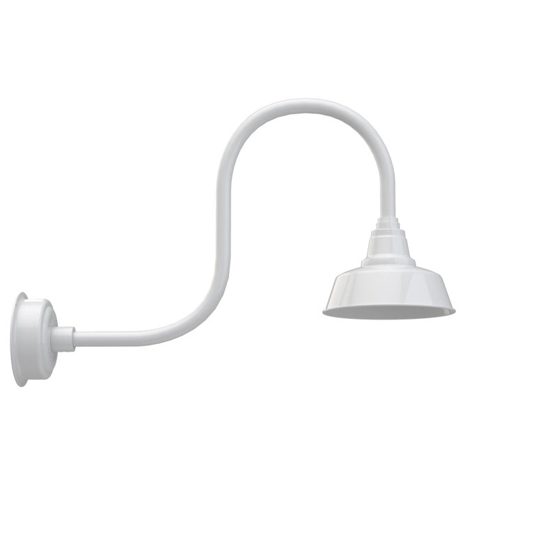 Vandervliet LED Wall Light, 9" H x 10" W x 17" D, White