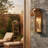 2-Light Outdoor Wall lighting Wall lantern wih Clear Glass, Gold Finish