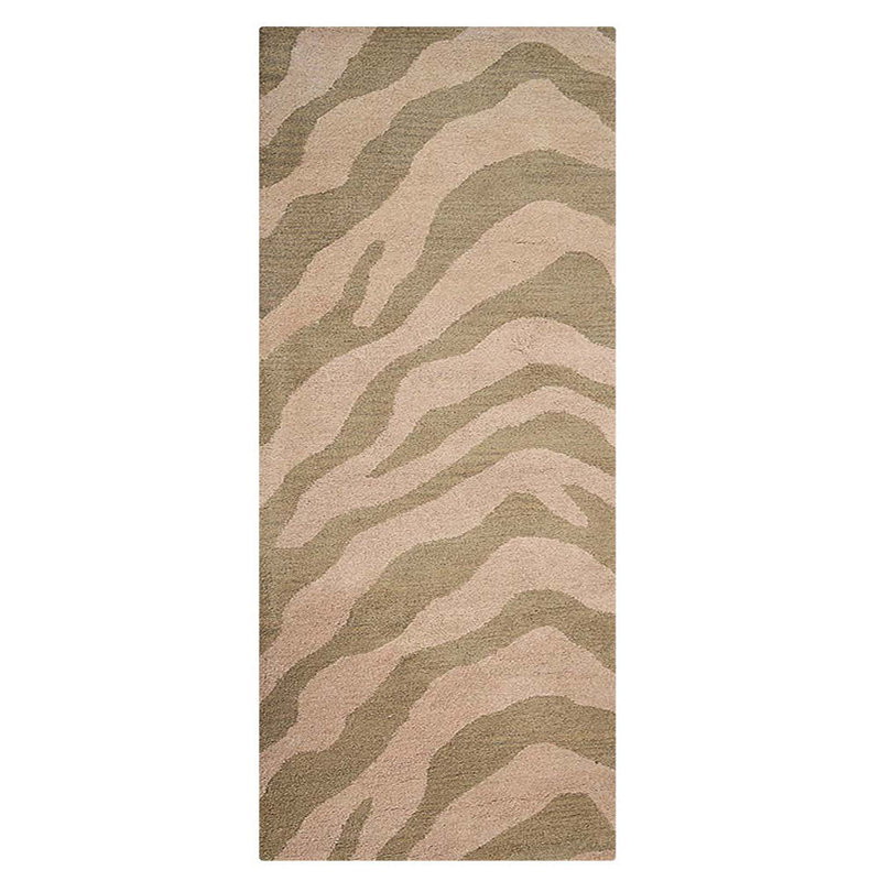 Danny Hand Tufted Wool Eco-Friendly Area Rugs - Hallway Runner, Beige Brown Color, Abstract Modern Design, High Pile Thick Handmade Anti Skid Area Rugs for Living Room, Bed Room