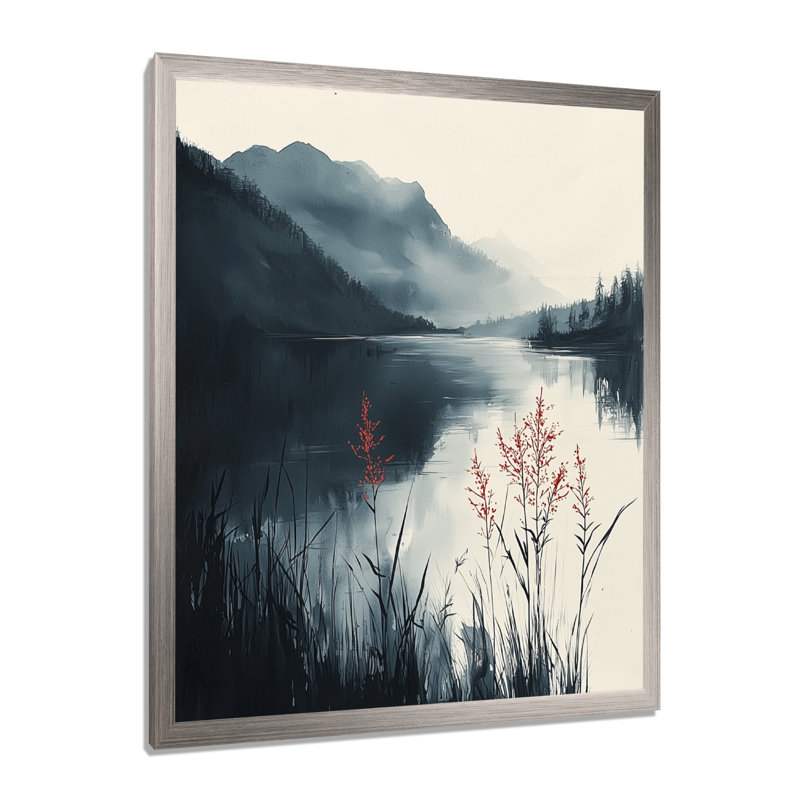 Giselbert - Landscapes Wall Art Prints, Silver, 44" H x 34" W, Single Picture Framed Print