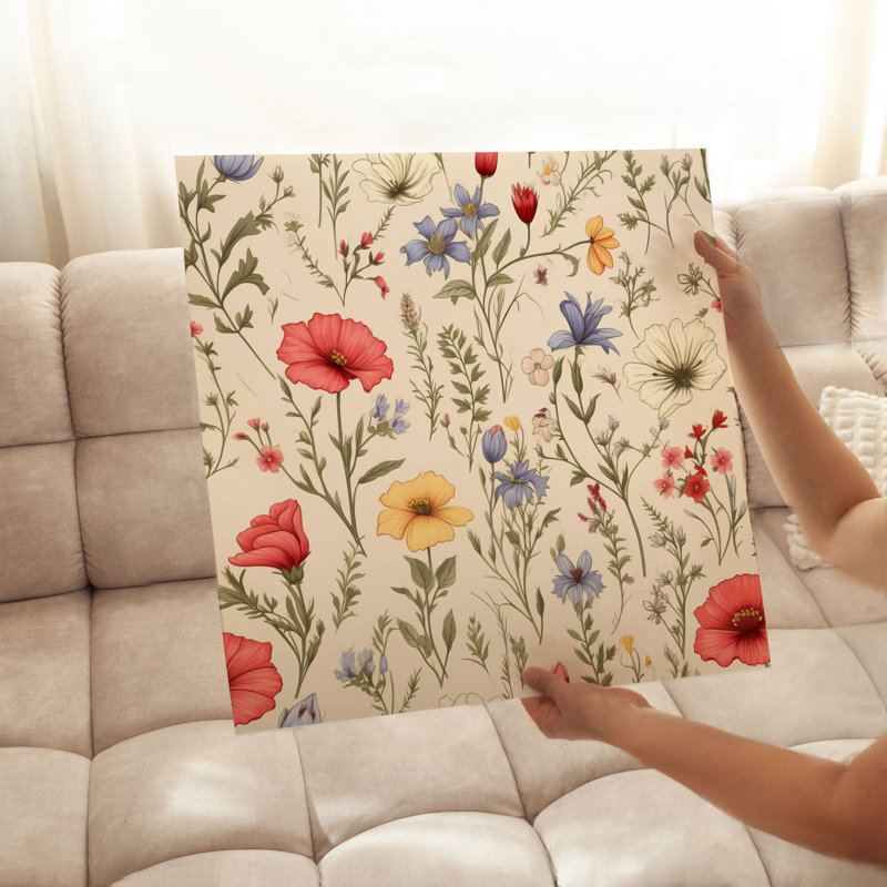 Reproduction d'art sans cadre Botanical Wildflower Dreams, H 20 po x l 20 po