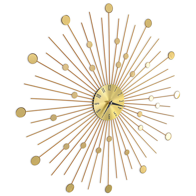 Doiron 50cm Wall Clock, Golden, 70