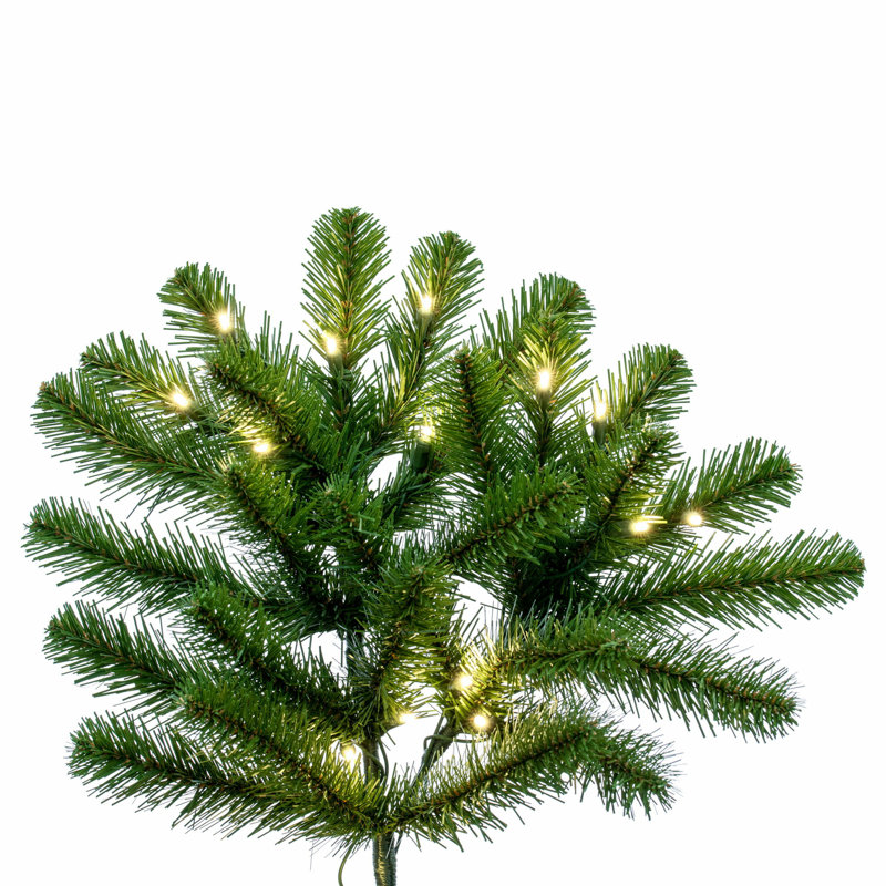 Vickerman Deluxe Sequoia Pine Artificial Full Pre-Lit Christmas Tree with Warm White LED 5MM Lights., 7.5'