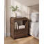 Tables de chevet de 40 cm de large, en bois, avec tiroir et station de recharge-1802805340