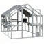 Enclos pour chat d'extérieur pour chat 110 "avec plateformes, plateforme imperméable et blanc
