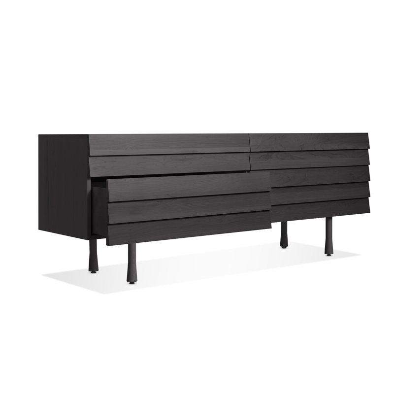 Lap 4 - Drawer Dresser, Black/Black Ash