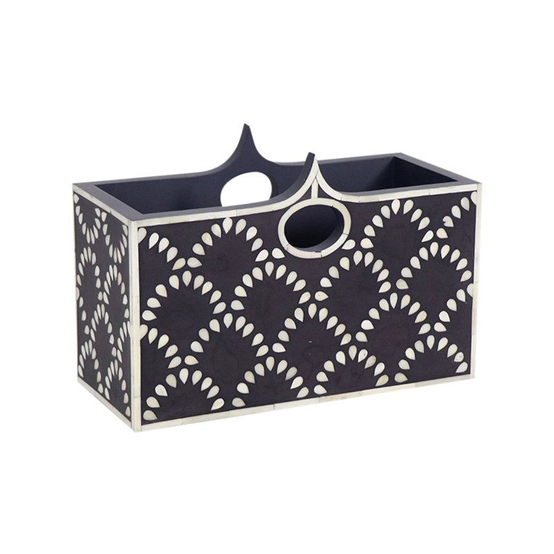 Chalifoux Bone Free Standing Magazine Rack