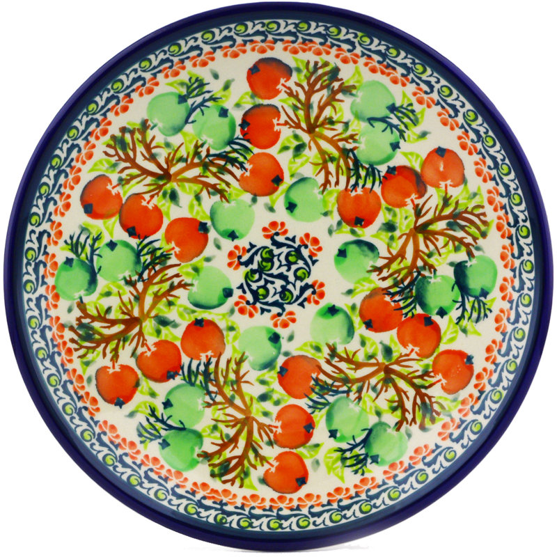 Apple Orchard Polish Pottery 8" Plate