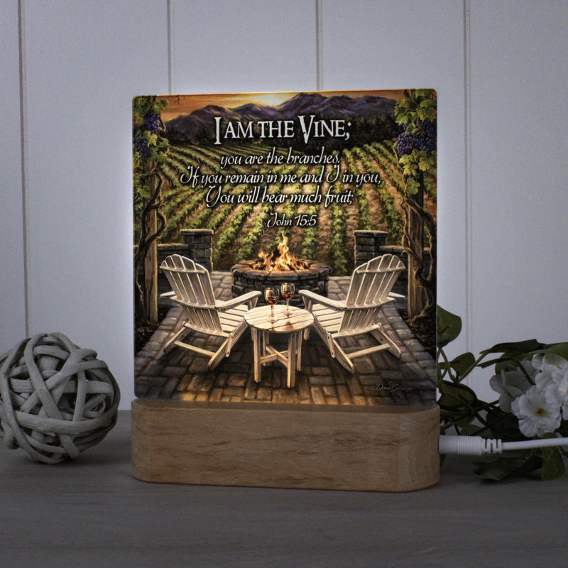 Vineyard Sunset W/ Scripture Night Light