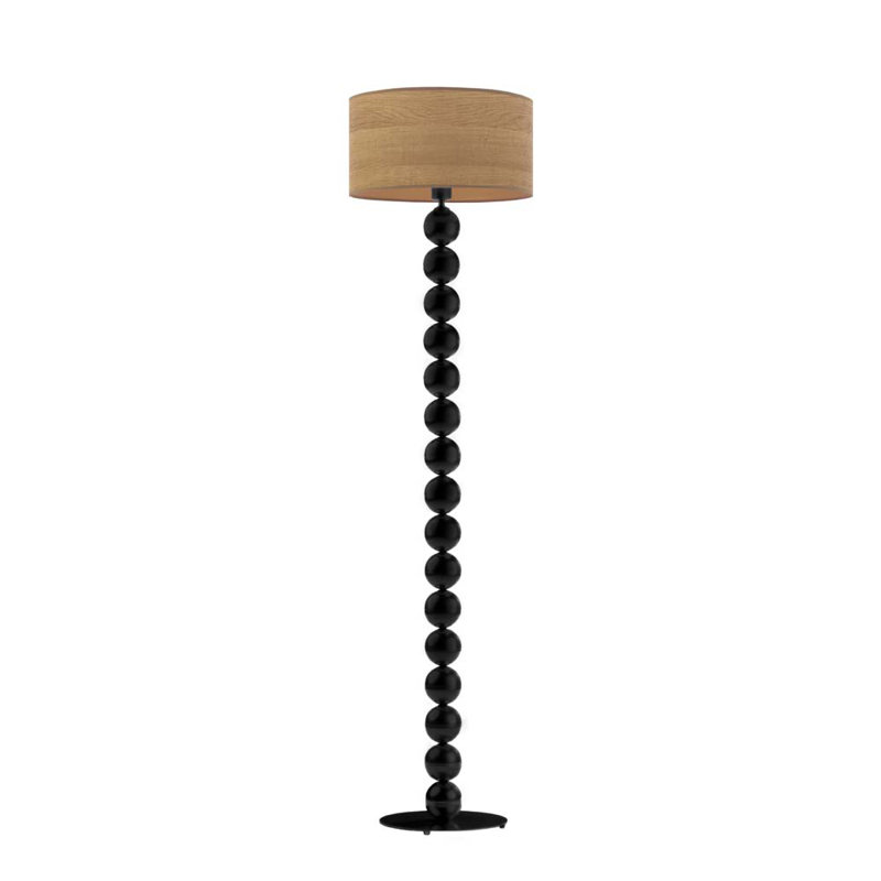 Lemasters 158cm Traditional Floor Lamp, Black