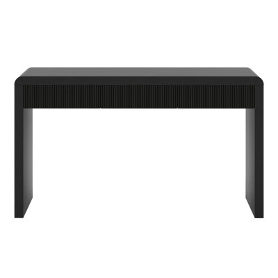 Rustic Console Table With Fluted Drawer Front, Entryway Table