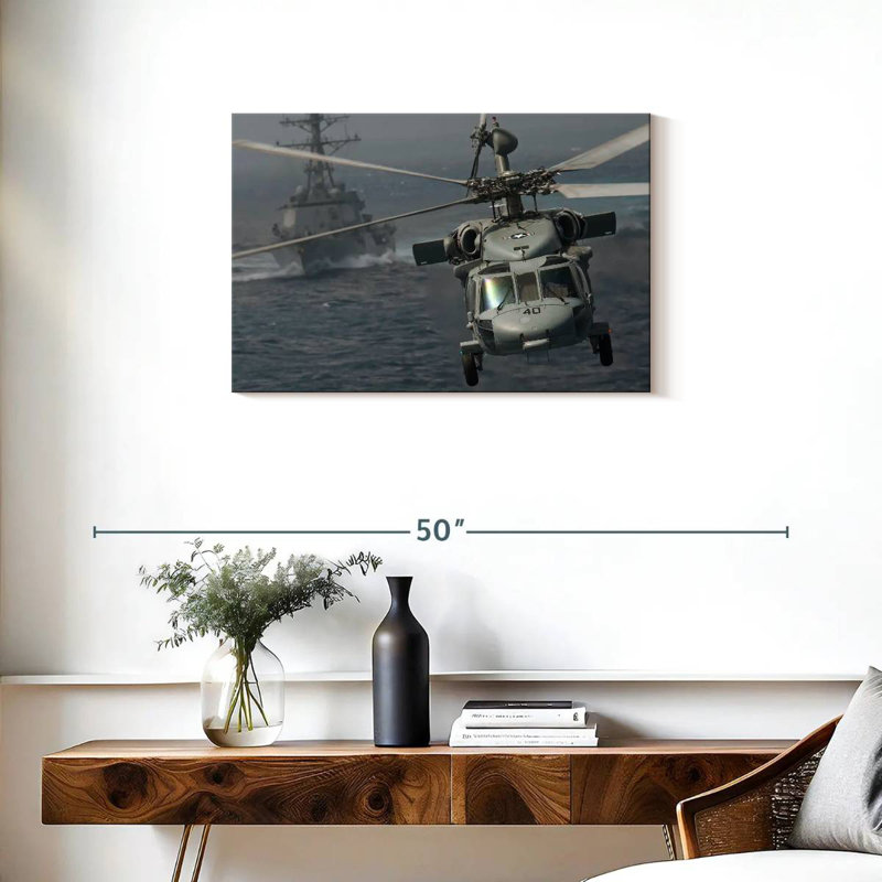 Mait Knighthawk Helicopter, 20" H x 30" W