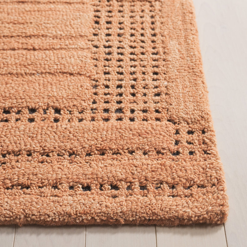 Harvest Hand Tufted Wool; Cotton Abstract Indoor Rug, Square 6'