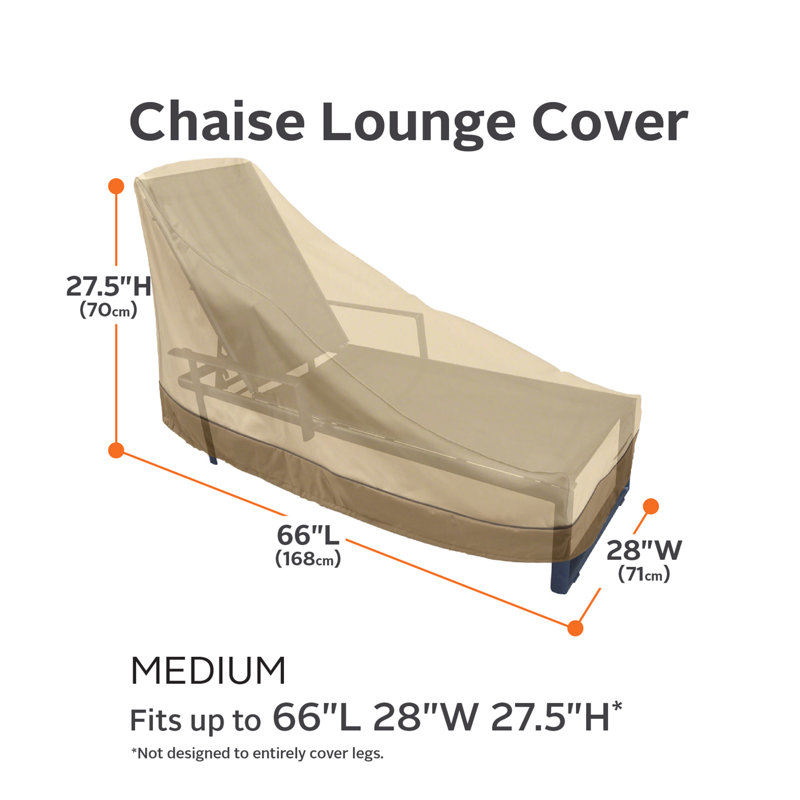 Paulding Outdoor Patio Chaise Lounge Cover