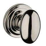 Ellipse Passage Door Knob with Traditional Round Rose