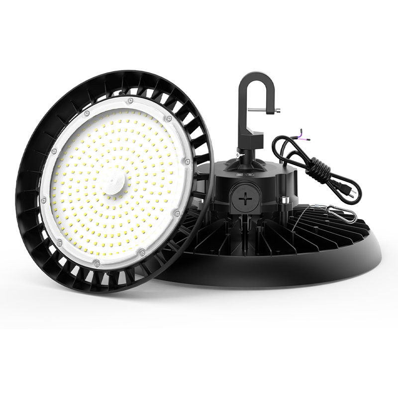 Ensemble de 1 éclairage commercial à DEL UFO 240W 6000K IP65 43200LM, H 6 po x l 13 po x P 13 po, 1