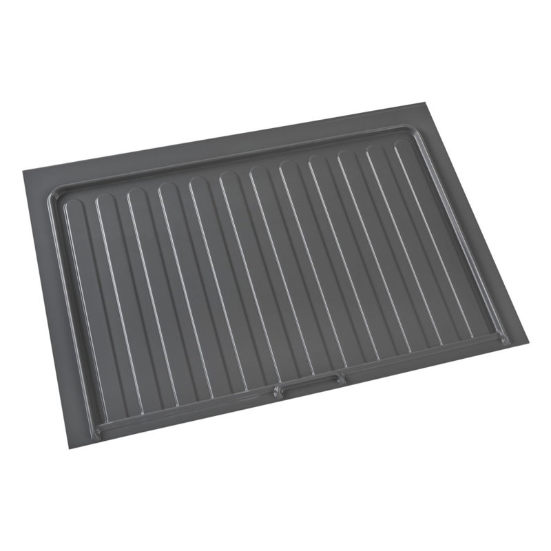 Plateau d'égouttement Orion Grey Polymer, H 0,75 po x l 34,5 po x p 23,25 po, Gris
