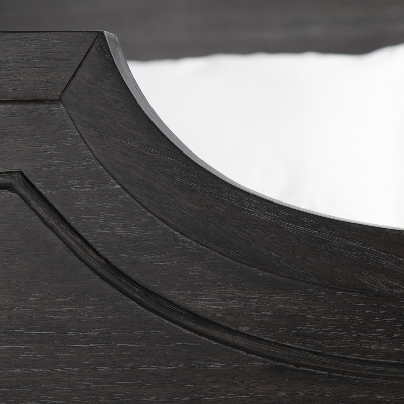 Alexandra Bed - Dark, King, Cerused Forest Black/Stained Gold